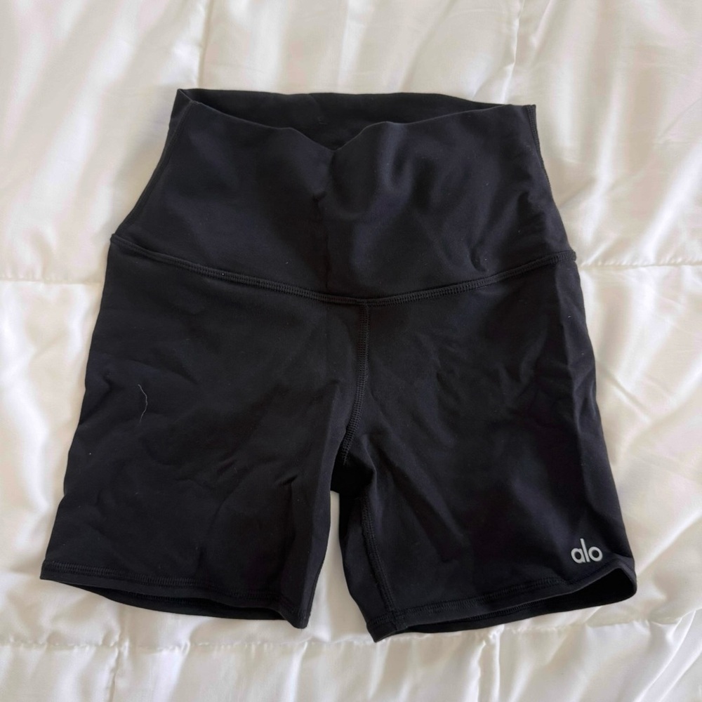 ALO Yoga Black High-Waisted Bike Shorts